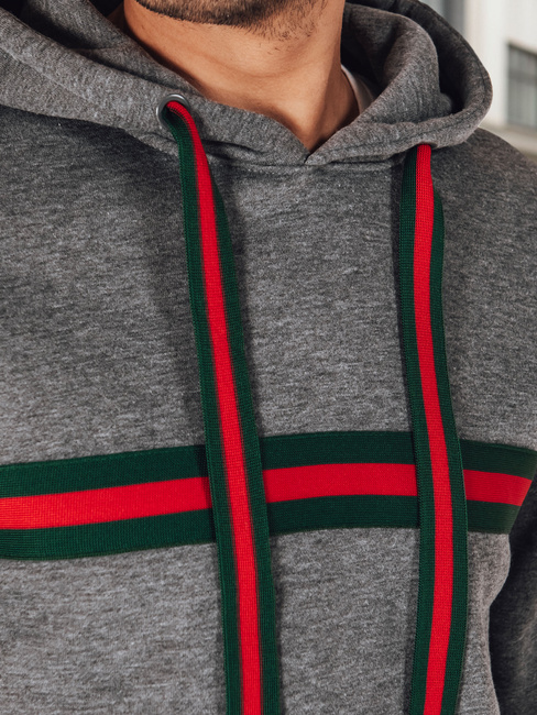 Bluza męska z kapturem ciemnoszara Dstreet BX5937