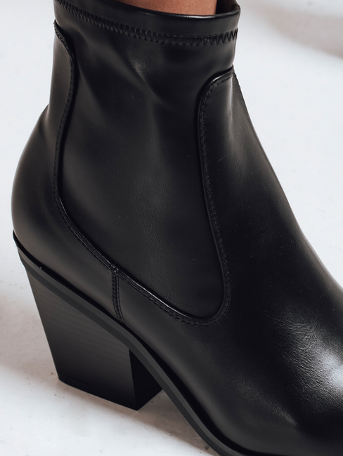 Botki damskie jesienne czarne Dstreet ZY1018