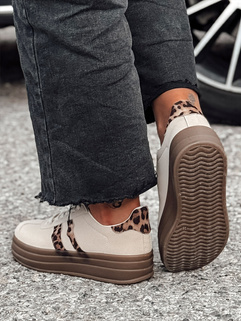 Sneakersy damskie STRIPEY z platformą leopard Dstreet ZY0554_3