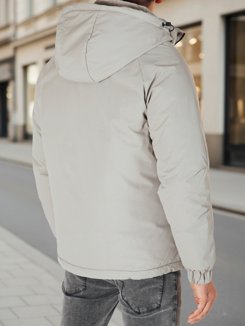 Kurtka męska zimowa z kapturem szara Dstreet TX5107