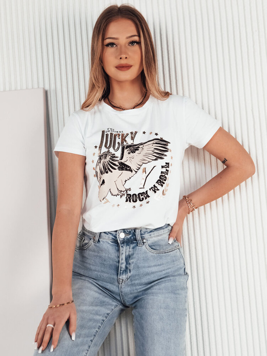 T-shirt damski SEUR biały Dstreet RY2424