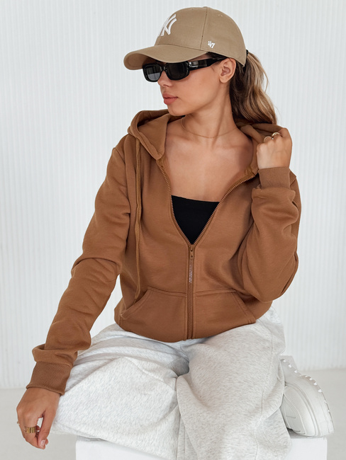 Bluza damska VICTORIA brązowa BY1396