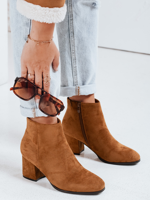 Botki damskie LORNE kamelowe Dstreet ZY0434