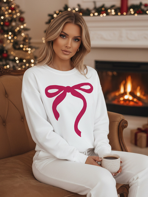 Bluza damska one size oversize SOFTTIE biała Dstreet BY1359z