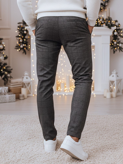 Spodnie męskie casual ciemnoszare Dstreet UX4400z