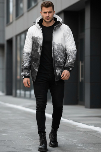 Kurtka męska zimowa narciarską czarna Dstreet TX5124