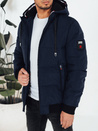 Kurtka męska zimowa z kapturem granatowa Dstreet TX5086