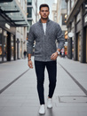 Sweter męski rozpinany szary Dstreet WX2251z