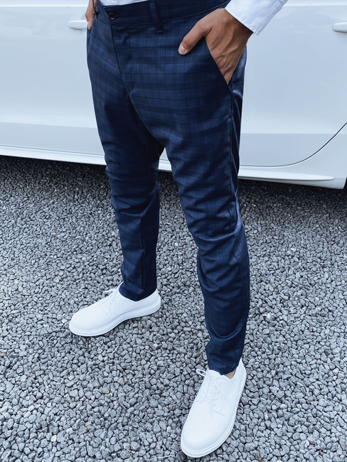 Spodnie męskie chinosy ciemnogranatowe Dstreet UX4402