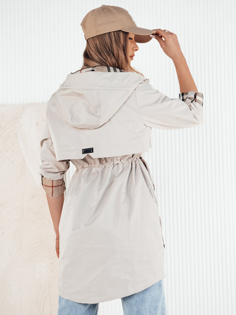 Kurtka przejściowa damska parka VERDU ecru Dstreet TY4228