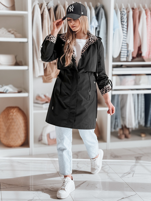 Kurtka przejściowa damska parka FERISSA czarna Dstreet TY4871