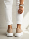 Sneakersy damskie beżowe Dstreet ZY1373