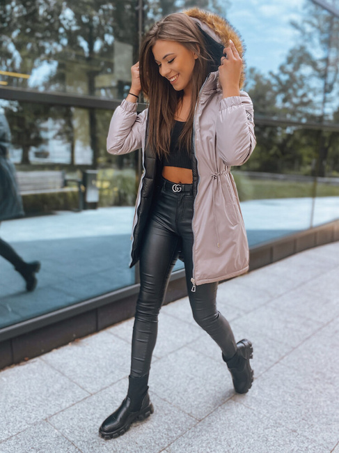 Kurtka zimowa damska parka SANAH różowa Dstreet TY2887