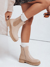 Botki damskie MONDERICO kremowe Dstreet ZY0540