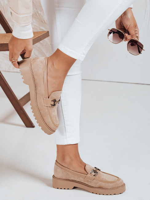 Buty damskie beżowe Dstreet ZY1064