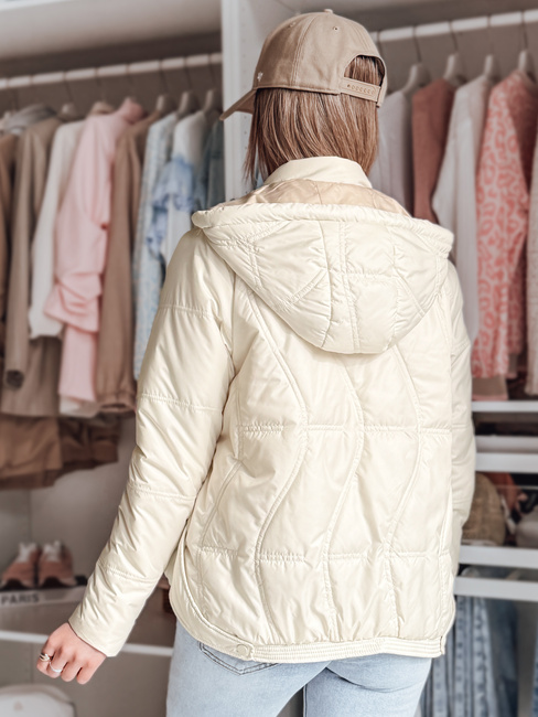 Kurtka przejściowa damska pikowana MARISSIA biała Dstreet TY4850