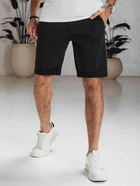 Spodenki męskie jeansowe czarne Dstreet SX2547