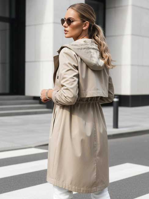 Kurtka przejściowa damska parka kamelowa NOCITO Dstreet TY4202