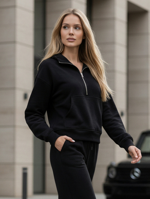 Komplet dresowy damski MARINO czarny Dstreet AY0976