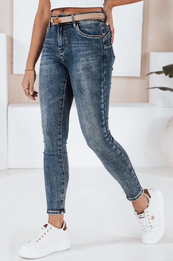 Jeansy damskie skinny granatowe Dstreet UY2818