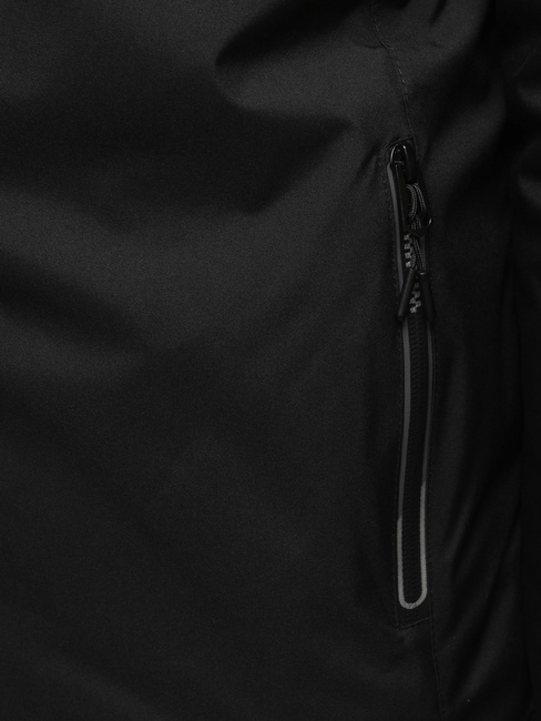 Kurtka męska zimowa z kapturem czarna Dstreet TX5119