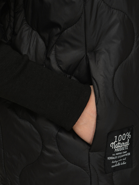Kurtka damska pikowana przejściowa czarna Dstreet TY5542