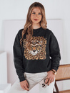 Bluza damska one size CHEETAHART grafitowa Dstreet BY1352_1