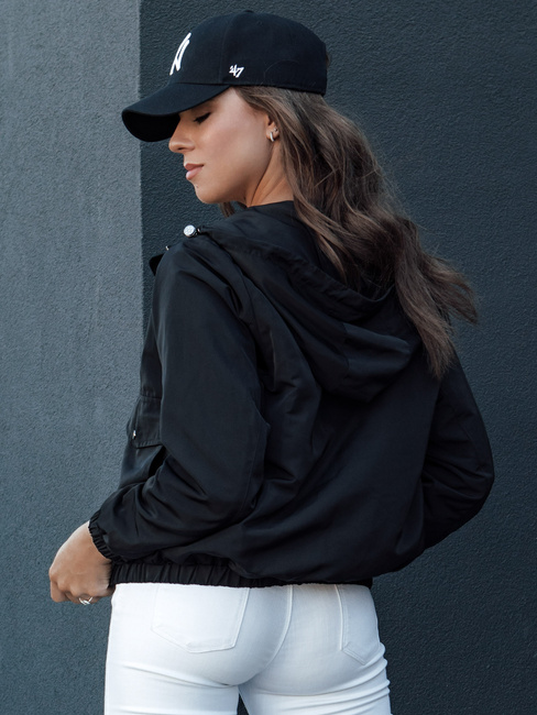 Kurtka przejściowa damska z kapturem BELIJ czarna Dstreet TY4470