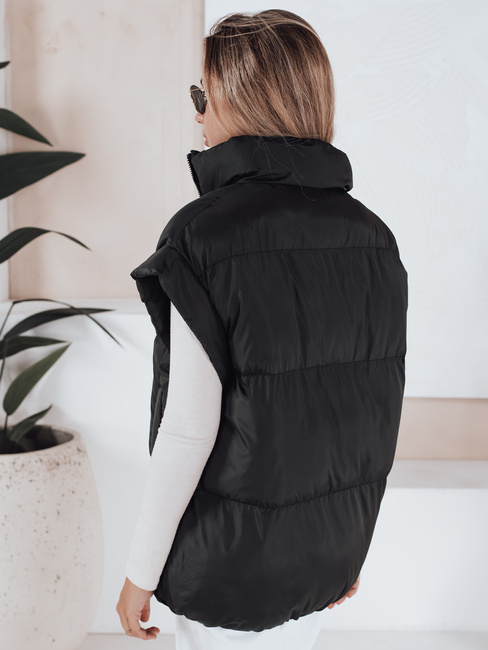 Kamizelka damska pikowana NIMIA czarna Dstreet TY3248