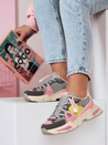 Sportowe sneakersy damskie RUNKIK szare Dstreet ZY0675
