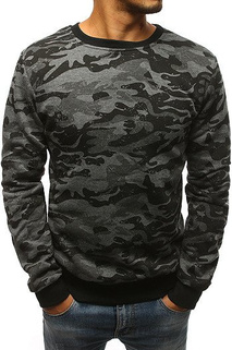 Bluza męska bez kaptura camo antracytowa BX3677