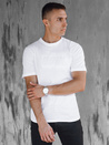 T-shirt męski z nadrukiem biały Dstreet RX5512