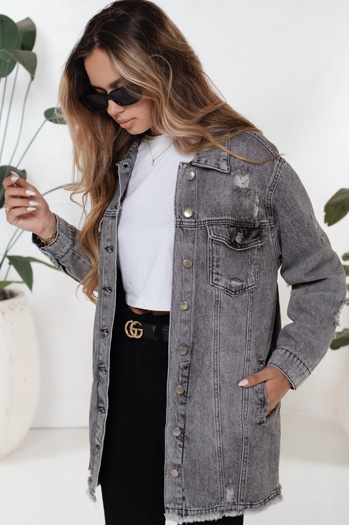 Kurtka jeansowa damska XENIA szara Dstreet TY5131