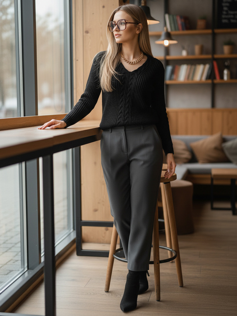 Sweter damski CANDIS czarny Dstreet MY1806