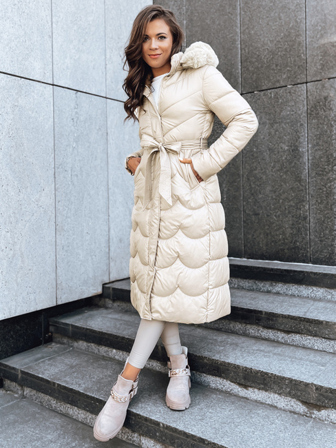 Płaszcz damski zimowy SCARLET biały Dstreet TY5516