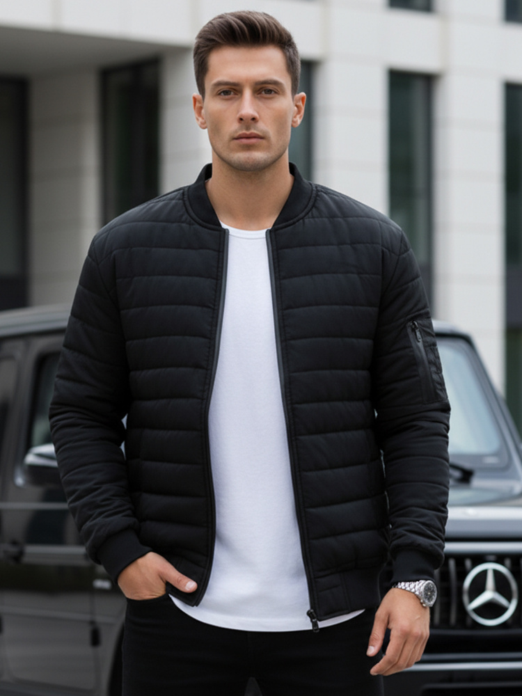 Čierna bomber bunda (tx2213)