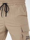Spodnie męskie bojówki beżowe Dstreet UX4163