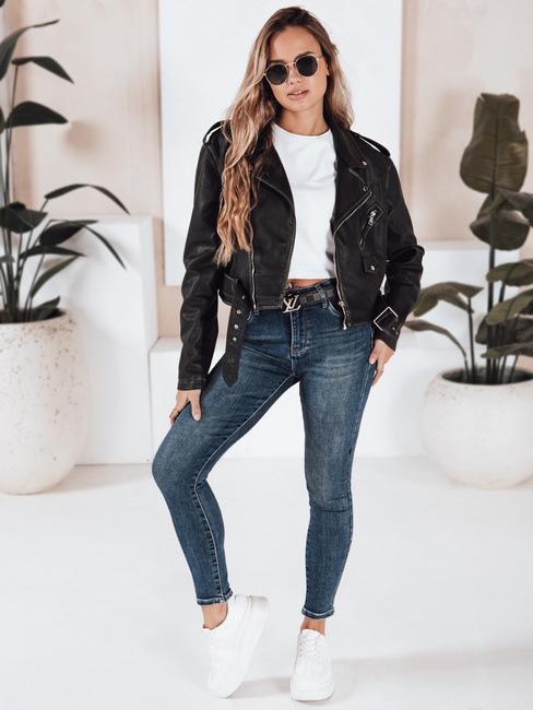 Jeansy damskie skinny granatowe Dstreet UY2807