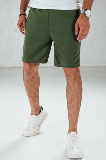 Spodenki męskie dresowe oliwkowe Dstreet SX2473