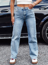 Spodnie jeansowe damskie JEANFLOW baggy jasnoniebieskie Dstreet UY2227