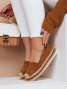 Espadryle damskie LANSI kamelowe Dstreet ZY0060