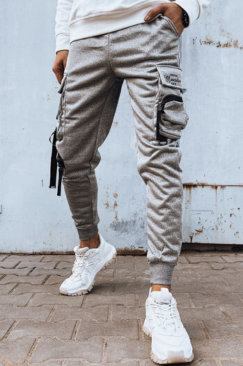 Spodnie męskie bojówki szare Dstreet UX4204