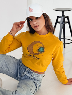 Bluza damska LUNA crop top żółta Dstreet BY1345_3