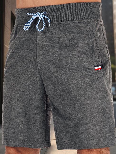 Spodenki męskie dresowe ciemnoszare Dstreet SX2484