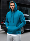 Bluza męska z kapturem jasnoniebieska Dstreet BX5108