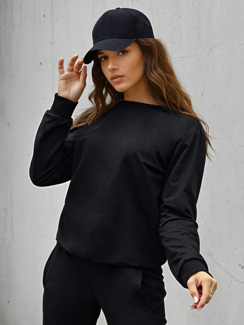 Bluza damska klasyczna czarna Dstreet BY1545