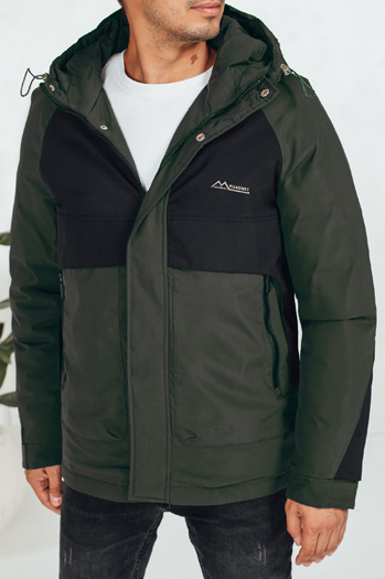 Kurtka męska zimowa z kapturem czarna Dstreet TX5039