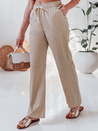Spodnie damskie casualowe wide leg BOHO DAY khaki Dstreet UY2648