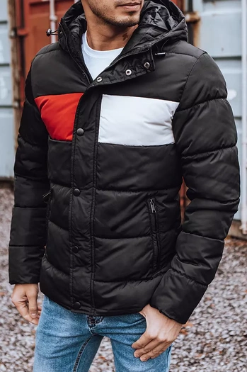 Kurtka męska zimowa pikowana czarna TX3474z