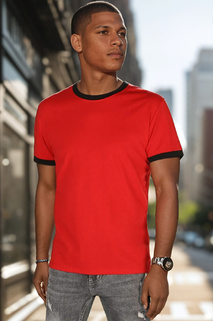 T-shirt męski basic czerwony Dstreet RX5661
